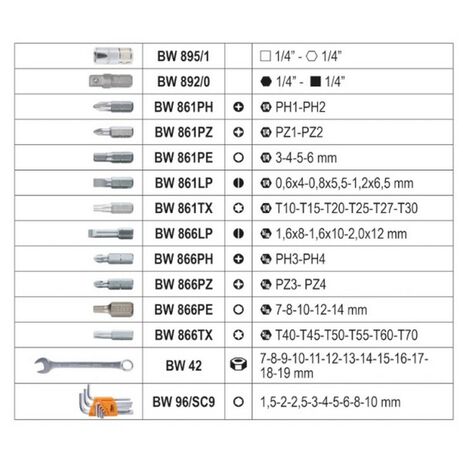 _Assortiment d'Outils Beta Tools | BW 2046E-C116 | Greenland MX_